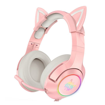 Cute Cat Ears Gaming Headset