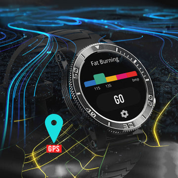 GPS Heart Rate Stress Compass Smart Watch