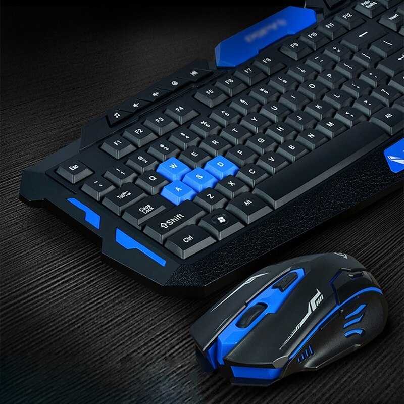 Hk8100 2.4 G Wireless Gaming Keyboard Set