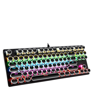 Wired 87-Key Electroplating Mechanical Gaming Keyboard