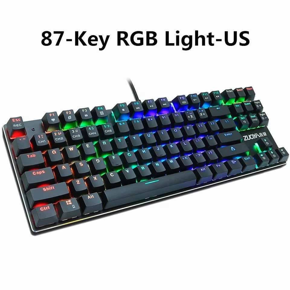 Green Red Axis Gaming Keyboard