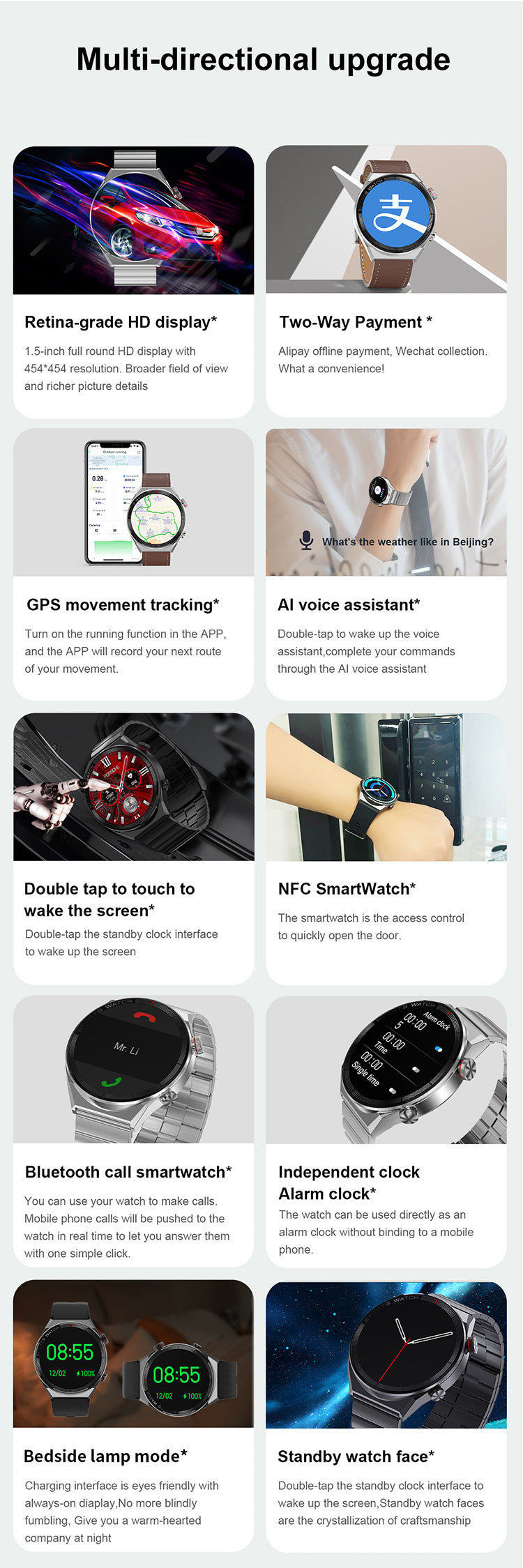 Bluetooth Music Playback Smart Watch