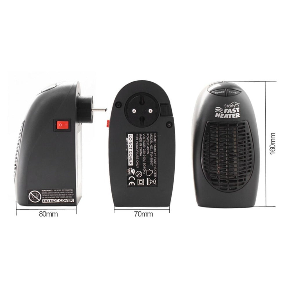 360 Rotating Plug Mini Heater