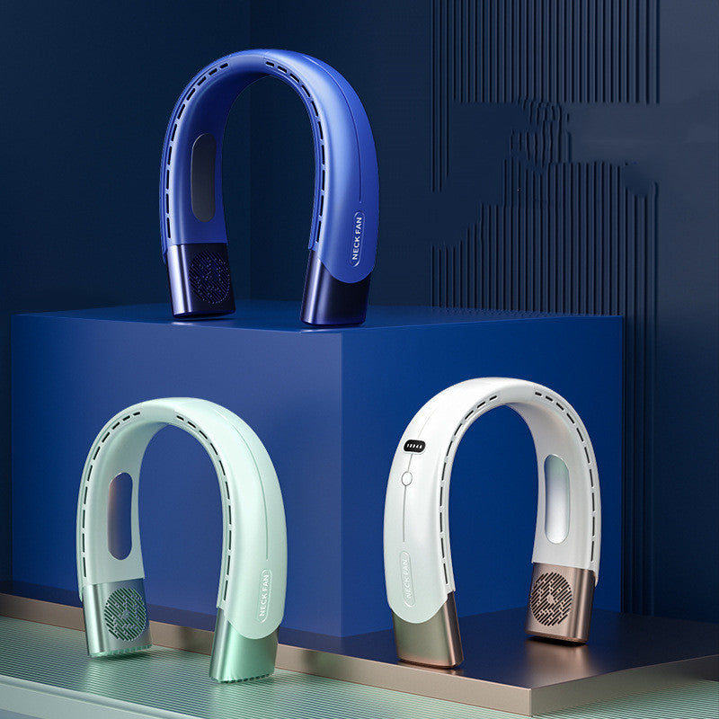 Cooling Digital Display Hanging Neck Fan