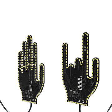 Car Finger LED Gesture Flashing Lights
