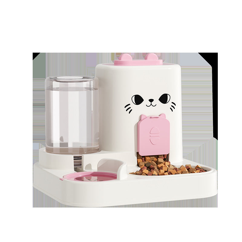 Water And Grain Integrated Casting Cat Feeder