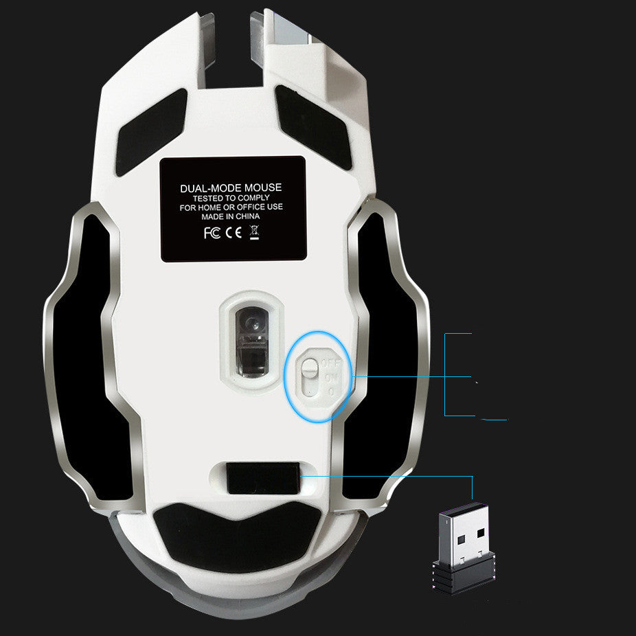 Luminous Mute Rechargeable Wired Mouse