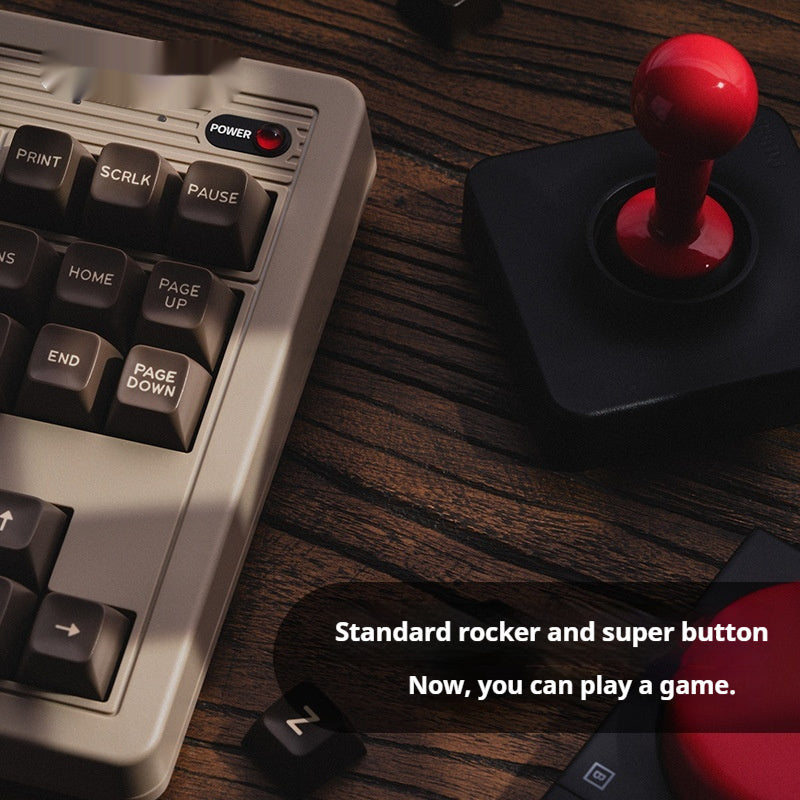 Retro Mechanical Gaming Wireless Keyboard