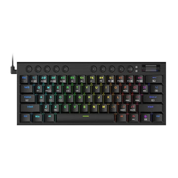 REDRAGON Horus Mini 61Key Red Switch RGB Low Profile Gaming Mechanical Keyboard – Black