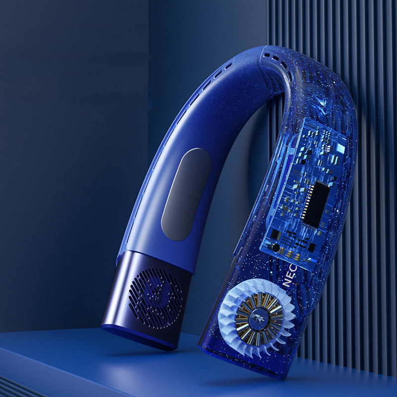 Cooling Digital Display Hanging Neck Fan