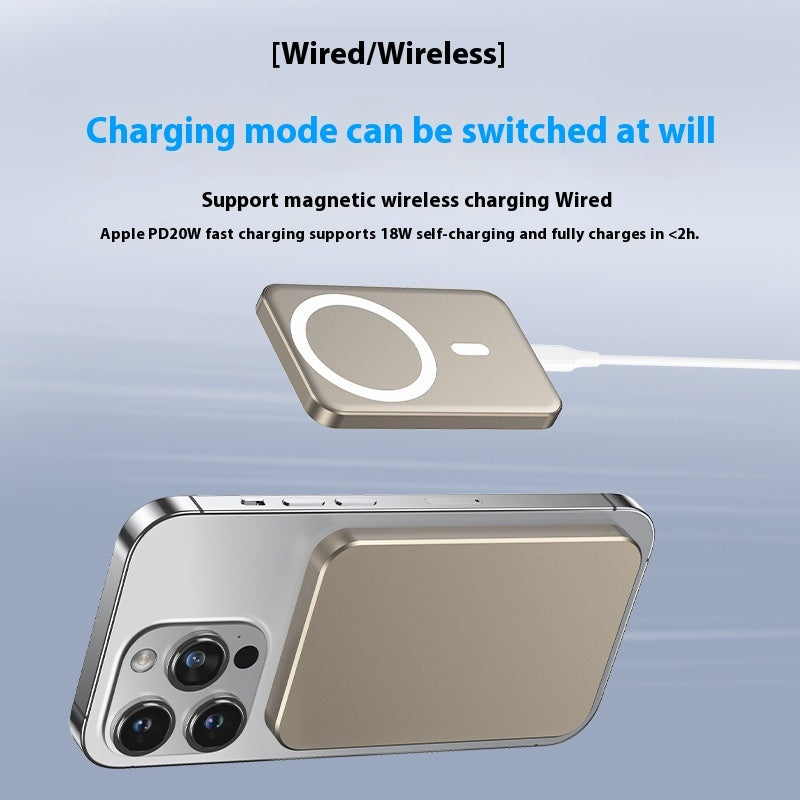 Magnetic Wireless Fast Charging Mobile Power Supply